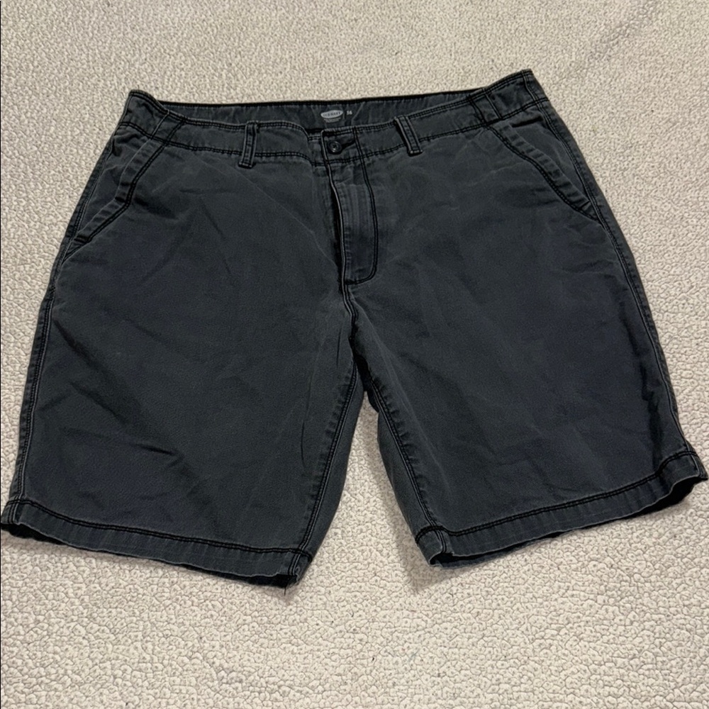 Old Navy Black Flat Front Shorts